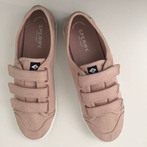 SPERRY Crest Creepers Pink Sneakers Size 8.5 New